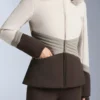 Chaqueta de esquí Primaloft® ajustada y resistente al agua con bloques de color