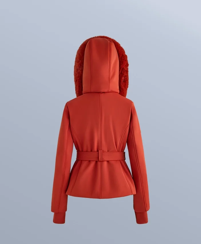 Chaqueta de esquí Primaloft® resistente al agua y de corte superajustado Chaqueta de esquí Primaloft® resistente al agua y de corte superajustado