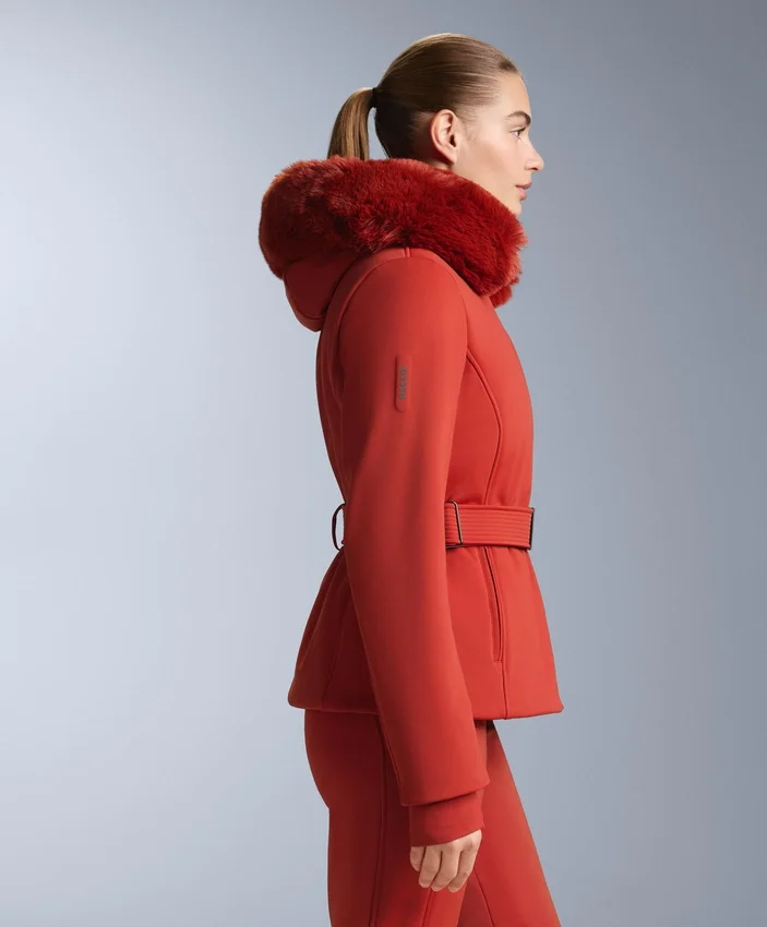 Chaqueta de esquí Primaloft® resistente al agua y de corte superajustado Chaqueta de esquí Primaloft® resistente al agua y de corte superajustado