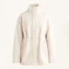 Chaqueta de imitación de piel de oveja con cintura ajustable Chaqueta de imitación de piel de oveja con cintura ajustable