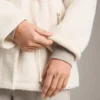 Chaqueta de imitación de piel de oveja con cintura ajustable Chaqueta de imitación de piel de oveja con cintura ajustable