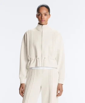 Chaqueta de modal Soft Touch con ribete
