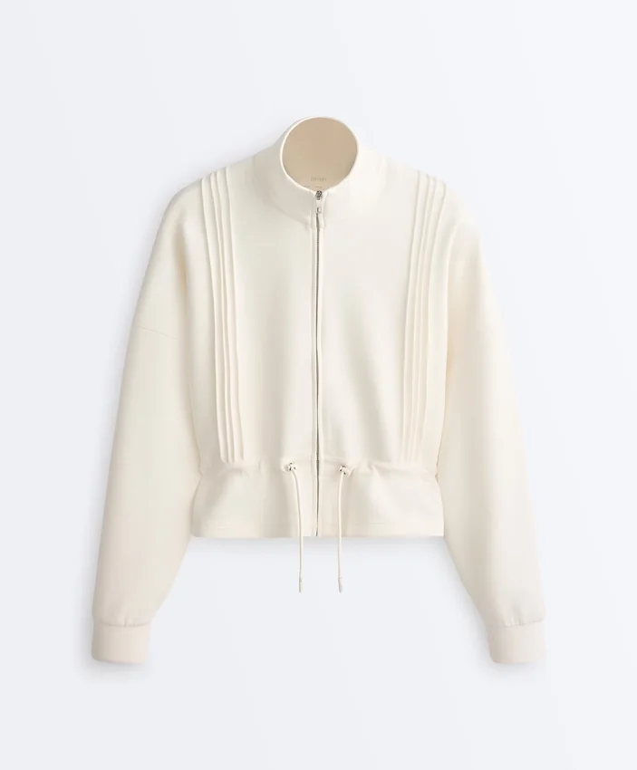 Chaqueta de modal Soft Touch con ribete Chaqueta de modal Soft Touch con ribete