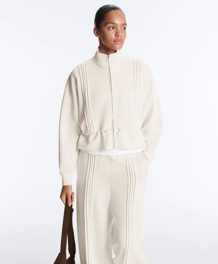 Chaqueta de modal Soft Touch con ribete Chaqueta de modal Soft Touch con ribete