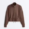Chaqueta de modal Soft Touch con ribete