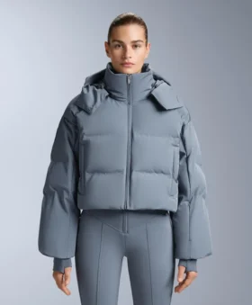 Chaqueta de pantalones cortos de esquí ligera, 80 % plumón y 20 % Minardi Piume, resistente al agua
