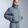 Chaqueta de pantalones cortos de esquí ligera, 80 % plumón y 20 % Minardi Piume, resistente al agua Chaqueta de pantalones cortos de esquí ligera, 80 % plumón y 20 % Minardi Piume, resistente al agua
