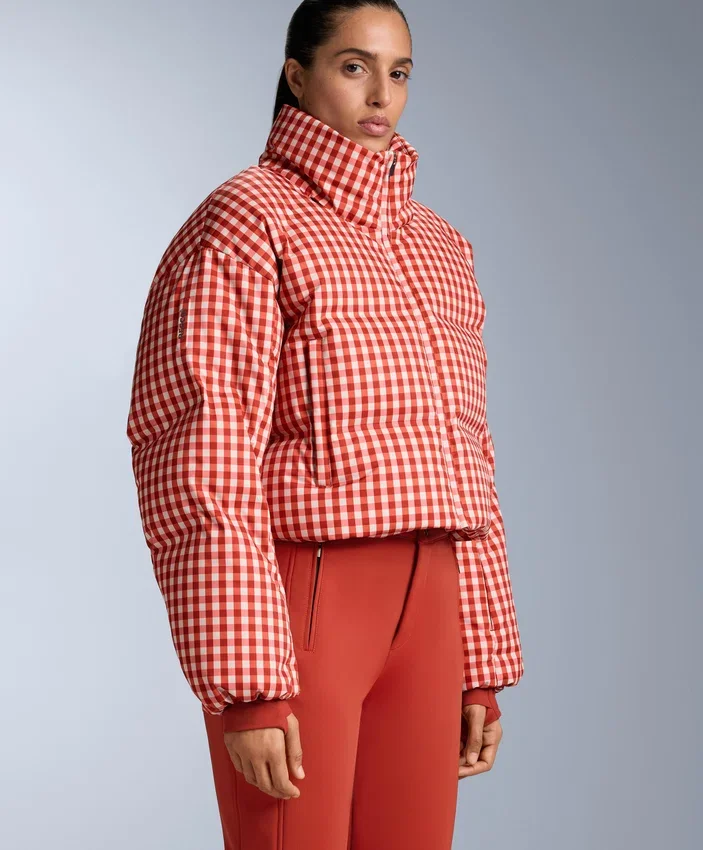 Chaqueta de pantalones cortos de esquí ligera, 80 % plumón y 20 % Minardi Piume, resistente al agua Chaqueta de pantalones cortos de esquí ligera, 80 % plumón y 20 % Minardi Piume, resistente al agua