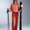 Chaqueta de pantalones cortos de esquí ligera, 80 % plumón y 20 % Minardi Piume, resistente al agua Chaqueta de pantalones cortos de esquí ligera, 80 % plumón y 20 % Minardi Piume, resistente al agua