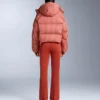 Chaqueta de pantalones cortos de esquí ligera, 80 % plumón y 20 % Minardi Piume, resistente al agua Chaqueta de pantalones cortos de esquí ligera, 80 % plumón y 20 % Minardi Piume, resistente al agua