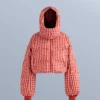 Chaqueta de pantalones cortos de esquí ligera, 80 % plumón y 20 % Minardi Piume, resistente al agua Chaqueta de pantalones cortos de esquí ligera, 80 % plumón y 20 % Minardi Piume, resistente al agua