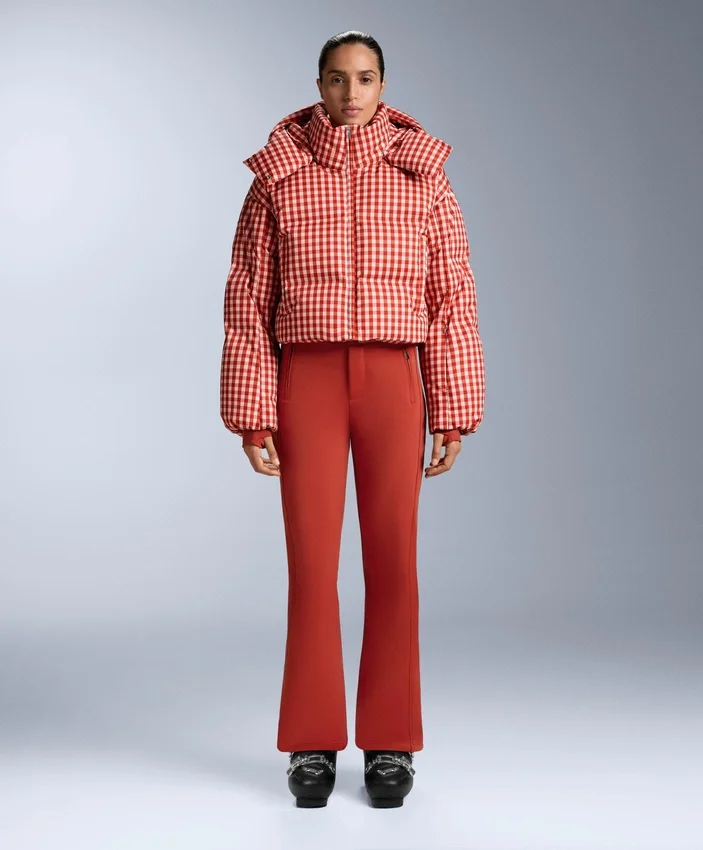 Chaqueta de pantalones cortos de esquí ligera, 80 % plumón y 20 % Minardi Piume, resistente al agua Chaqueta de pantalones cortos de esquí ligera, 80 % plumón y 20 % Minardi Piume, resistente al agua