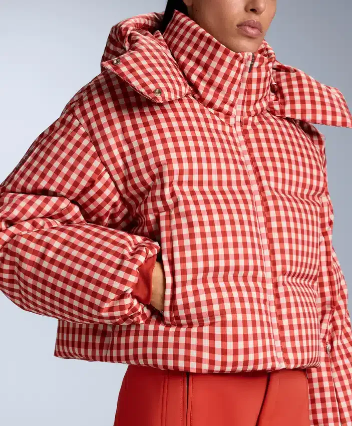 Chaqueta de pantalones cortos de esquí ligera, 80 % plumón y 20 % Minardi Piume, resistente al agua Chaqueta de pantalones cortos de esquí ligera, 80 % plumón y 20 % Minardi Piume, resistente al agua