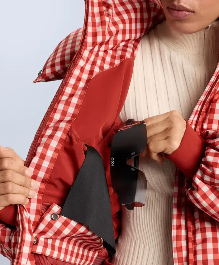 Chaqueta de pantalones cortos de esquí ligera, 80 % plumón y 20 % Minardi Piume, resistente al agua Chaqueta de pantalones cortos de esquí ligera, 80 % plumón y 20 % Minardi Piume, resistente al agua