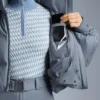 Chaqueta de pantalones cortos de esquí ligera, 80 % plumón y 20 % Minardi Piume, resistente al agua Chaqueta de pantalones cortos de esquí ligera, 80 % plumón y 20 % Minardi Piume, resistente al agua
