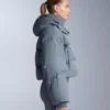 Chaqueta de pantalones cortos de esquí ligera, 80 % plumón y 20 % Minardi Piume, resistente al agua Chaqueta de pantalones cortos de esquí ligera, 80 % plumón y 20 % Minardi Piume, resistente al agua