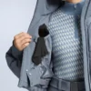 Chaqueta de pantalones cortos de esquí ligera, 80 % plumón y 20 % Minardi Piume, resistente al agua Chaqueta de pantalones cortos de esquí ligera, 80 % plumón y 20 % Minardi Piume, resistente al agua