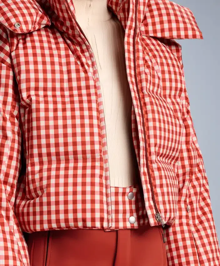 Chaqueta de pantalones cortos de esquí ligera, 80 % plumón y 20 % Minardi Piume, resistente al agua Chaqueta de pantalones cortos de esquí ligera, 80 % plumón y 20 % Minardi Piume, resistente al agua