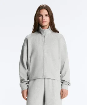 Chaqueta de piqué jaspeado