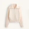 Chaqueta de punto con cuello alto Chaqueta de punto con cuello alto