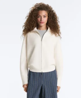 Chaqueta de punto de cuello alto