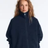 Chaqueta de punto de cuello alto Chaqueta de punto de cuello alto