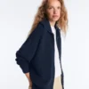 Chaqueta de punto de cuello alto Chaqueta de punto de cuello alto