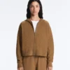Chaqueta de punto estructurada con capucha