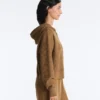 Chaqueta de punto estructurada con capucha