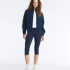 Chaqueta de sarga con raya lateral