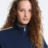 Chaqueta de sarga con raya lateral