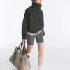 Chaqueta deportiva de nylon a cuadros repelente al agua