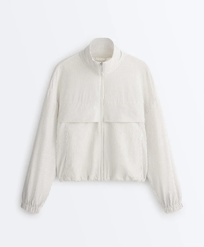 Chaqueta elástica a rayas Chaqueta elástica a rayas