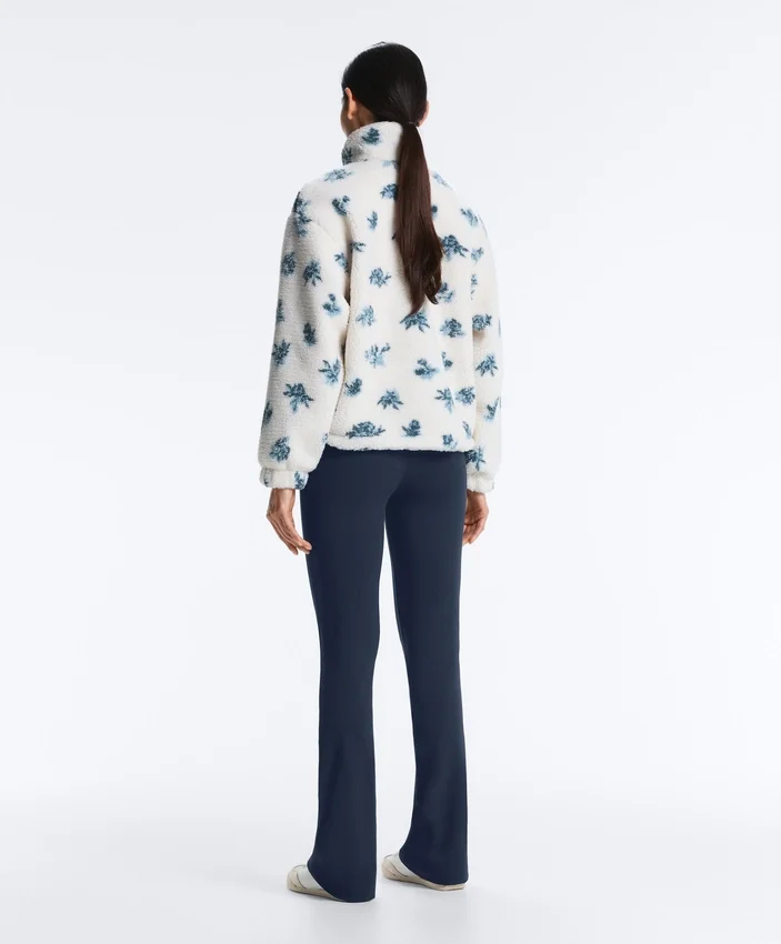 Chaqueta floral de imitación de piel de oveja Chaqueta floral de imitación de piel de oveja