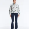Chaqueta floral de imitación de piel de oveja Chaqueta floral de imitación de piel de oveja