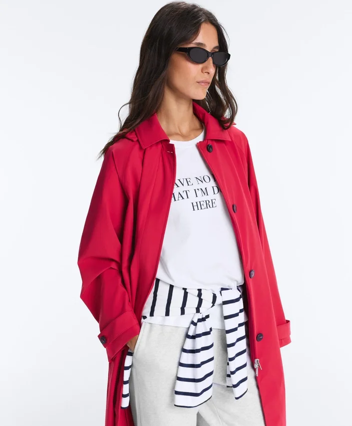 Chaqueta impermeable extra ligera de largo medio 10K Chaqueta impermeable extra ligera de largo medio 10K
