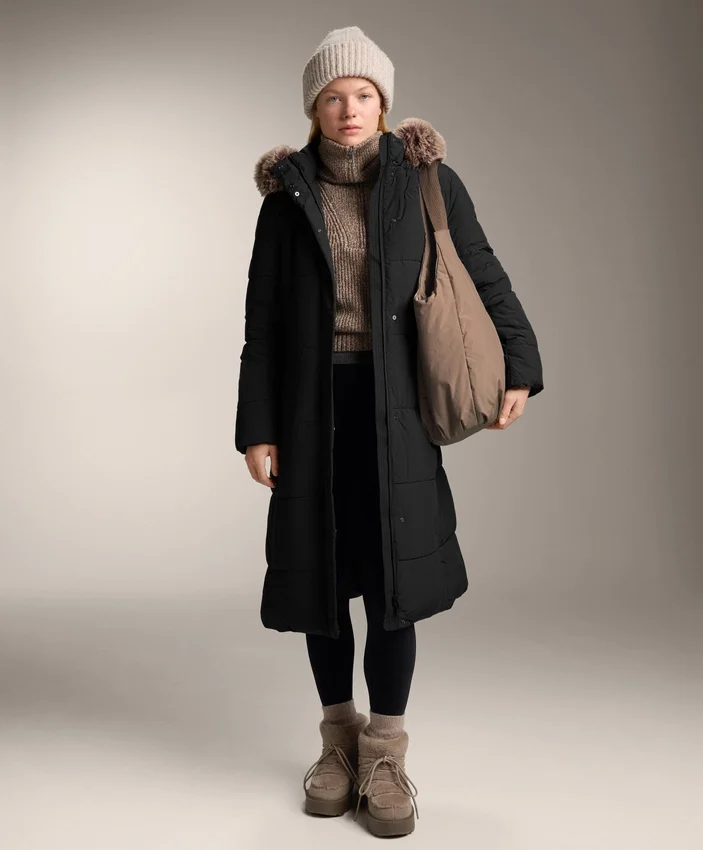 Chaqueta larga acolchada repelente al agua Primaloft® Chaqueta larga acolchada repelente al agua Primaloft®
