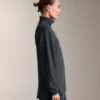 Chaqueta larga con rayas asimétricas y modal Chaqueta larga con rayas asimétricas y modal