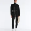 Chaqueta larga con ribetes y modal Soft Touch Chaqueta larga con ribetes y modal Soft Touch