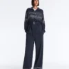 Chaqueta larga de rayas marineras con modal Soft Touch Chaqueta larga de rayas marineras con modal Soft Touch