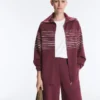 Chaqueta larga de rayas marineras con modal Soft Touch Chaqueta larga de rayas marineras con modal Soft Touch