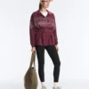 Chaqueta larga de rayas marineras con modal Soft Touch Chaqueta larga de rayas marineras con modal Soft Touch