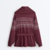Chaqueta larga de rayas marineras con modal Soft Touch Chaqueta larga de rayas marineras con modal Soft Touch