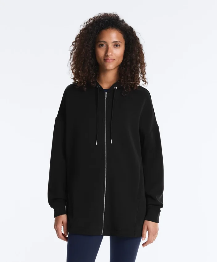 Chaqueta larga Soft Touch con modal Chaqueta larga Soft Touch con modal