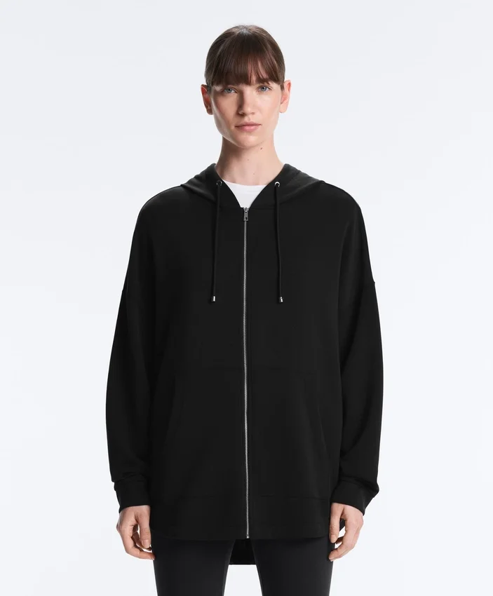 Chaqueta larga Soft Touch con modal Chaqueta larga Soft Touch con modal