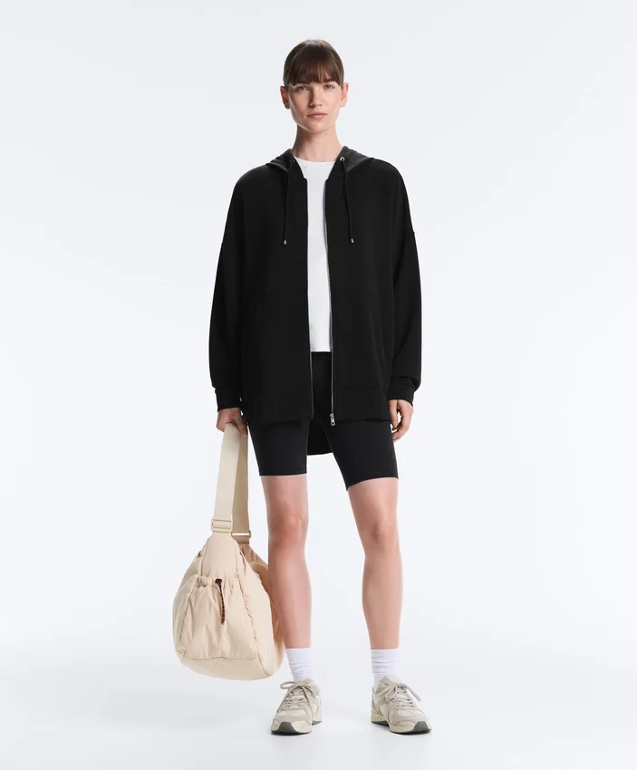 Chaqueta larga Soft Touch con modal Chaqueta larga Soft Touch con modal
