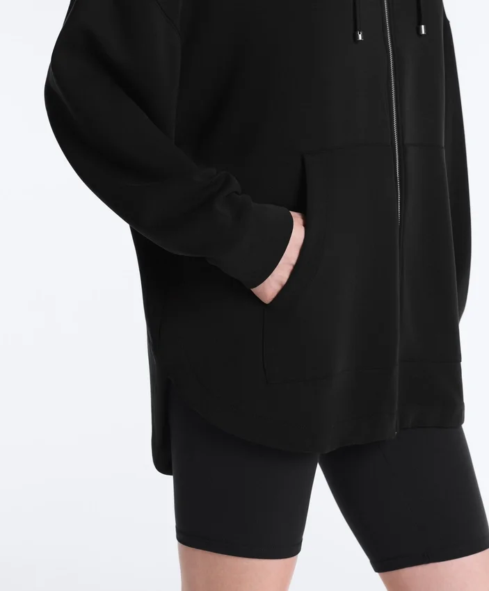Chaqueta larga Soft Touch con modal Chaqueta larga Soft Touch con modal