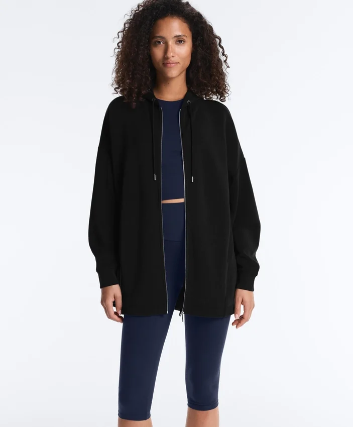 Chaqueta larga Soft Touch con modal Chaqueta larga Soft Touch con modal