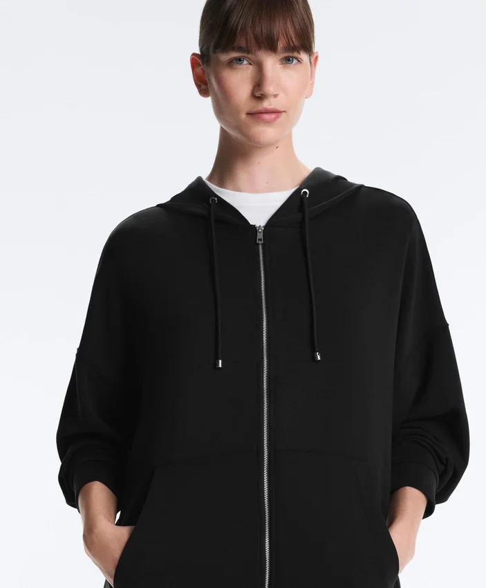 Chaqueta larga Soft Touch con modal Chaqueta larga Soft Touch con modal