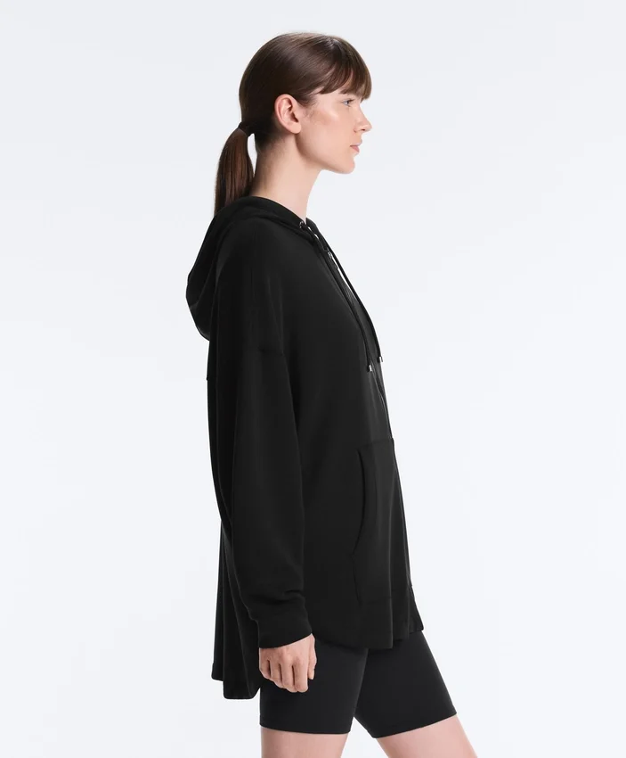 Chaqueta larga Soft Touch con modal Chaqueta larga Soft Touch con modal